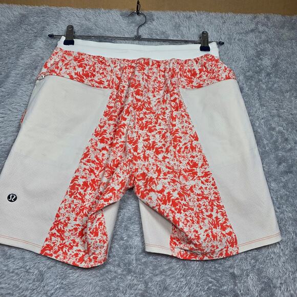 Lululemon Active Coralized White Opal Swim Shorts Size Med - Picture 2 of 7